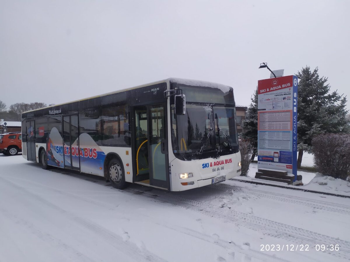 ski aqua bus liptov liptovsky mikulas besenova jasna nizke tatry preprava